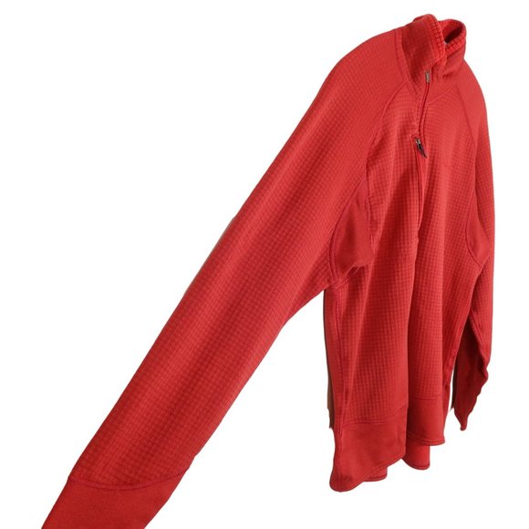 PATAGONIA Red Grid Fleece R1 1/4 Zip Pullover Jacket Size M - Picture 2 of 9